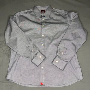 Men’s UNTUCKit Pio Cesare Slim Fit Long Sleeved Shirt Wrinkle Free Cotton XXL